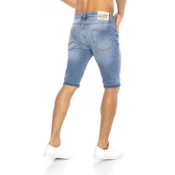 Red Bridge Herren Jeans Shorts Kurze Hose Denim Destroyed