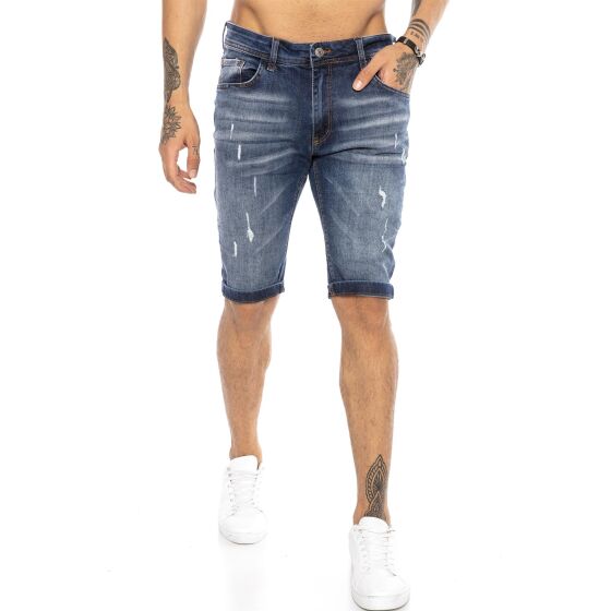 Red Bridge Herren Jeans Shorts Kurze Hose Denim Destroyed