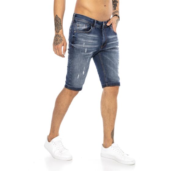 Red Bridge Herren Jeans Shorts Kurze Hose Denim Destroyed