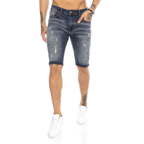 Red Bridge Herren Jeans Shorts Kurze Hose Denim Destroyed