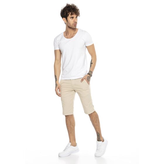 Red Bridge Herren Chino Shorts Kurze Hose Basic Clean