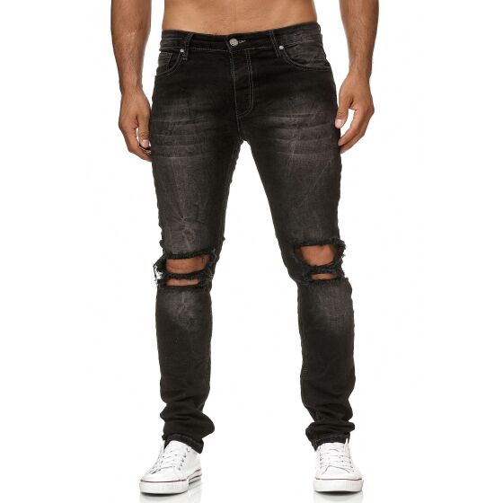 Red Bridge Herren Jeans Hose Destroyed Wrecked Knee