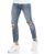 Red Bridge Mens Jeans Pants Destroyed Wrecked Knee Blue W34 L34