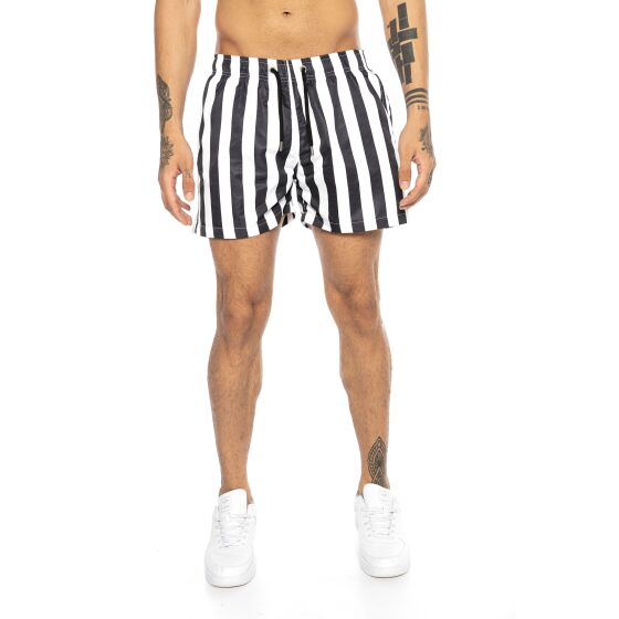 Red Bridge Herren Shorts Kurze Hose Badeshorts Schwimmhose Badehose Vertical Stripes