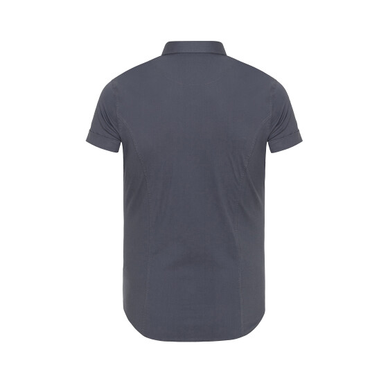 Red Bridge Mens Basic Design Slim Fit Short Sleeve Shirt Black S