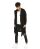 Red Bridge Mens Cardigan Transition Jacket Cardigan Asymmetric Long Cut Hood