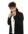 Red Bridge Mens Cardigan Transition Jacket Cardigan Asymmetric Long Cut Hood
