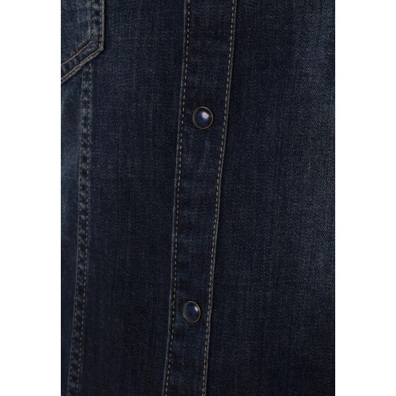 Red Bridge Herren Jeanshemd Freizeit- Hemd Premium Denim Vertical Stitch