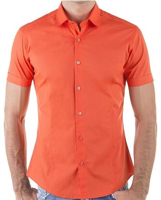 Red Bridge Mens Basic Design Slim Fit short-sleeved shirt...