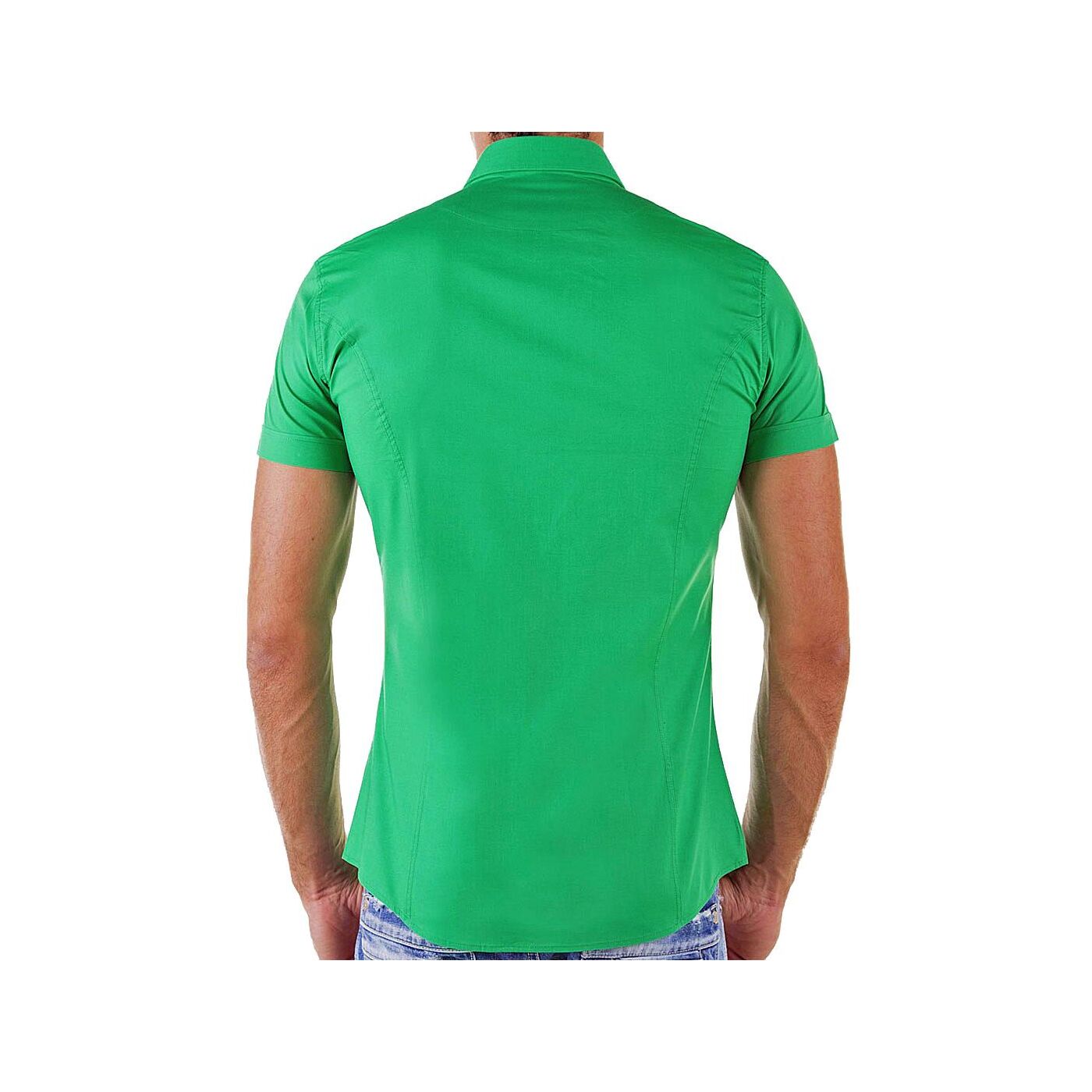Red Bridge Herren Basic Design Hemd grün - Fit Slim Re, € 24,90 R-2156 kurzarm