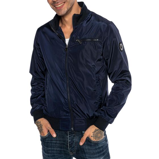 Red Bridge Mens jacket bomber jacket stand-up collar Brilliant-Night