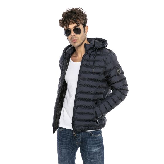 Red Bridge Mens Lightweight Bubble Quilted Jacket