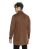 Red Bridge Mens cardigan jacket sweat jacket jacket long cut suede look brown L