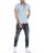 Red Bridge Herren Basic Design Slim Fit kurzarm Hemd Hellblau XL