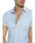 Red Bridge Mens Basic Design Slim Fit Short Sleeve Shirt Light Blue XL