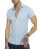 Red Bridge Mens Basic Design Slim Fit Short Sleeve Shirt Light Blue XL