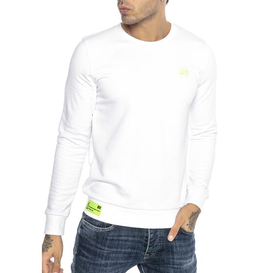 Red Bridge Herren Sweater Pullover Basic Neon-Logo-Stitch