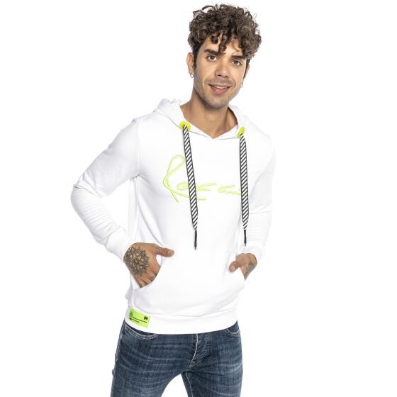 Red Bridge Mens Hoodie Hoodie Sweater Neon Big Stitch