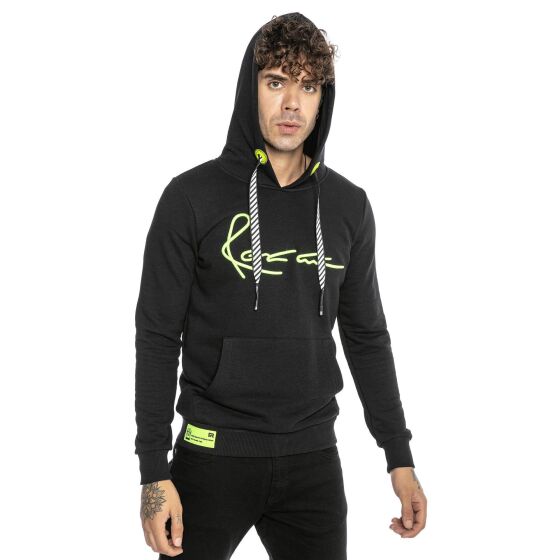 Red Bridge Herren Hoodie Kapuzenpullover Sweater Neon-Big-Stitch Schwarz XL