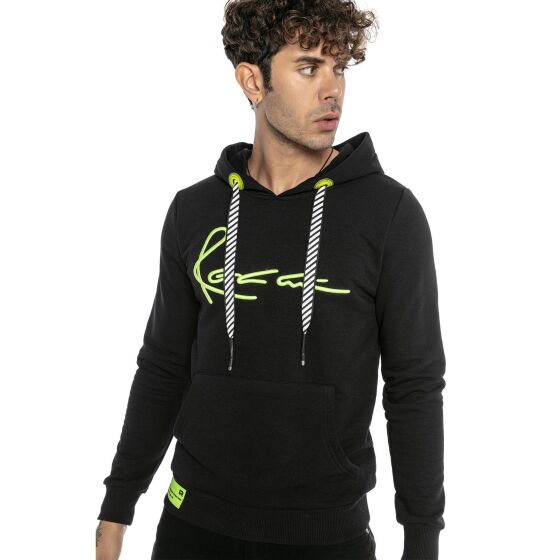 Red Bridge Herren Hoodie Kapuzenpullover Sweater Neon-Big-Stitch Schwarz XL