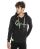 Red Bridge Herren Hoodie Kapuzenpullover Sweater Neon-Big-Stitch Schwarz XL