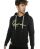 Red Bridge Herren Hoodie Kapuzenpullover Sweater Neon-Big-Stitch Schwarz XL