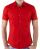 Red Bridge Mens basic design slim fit short-sleeved shirt red