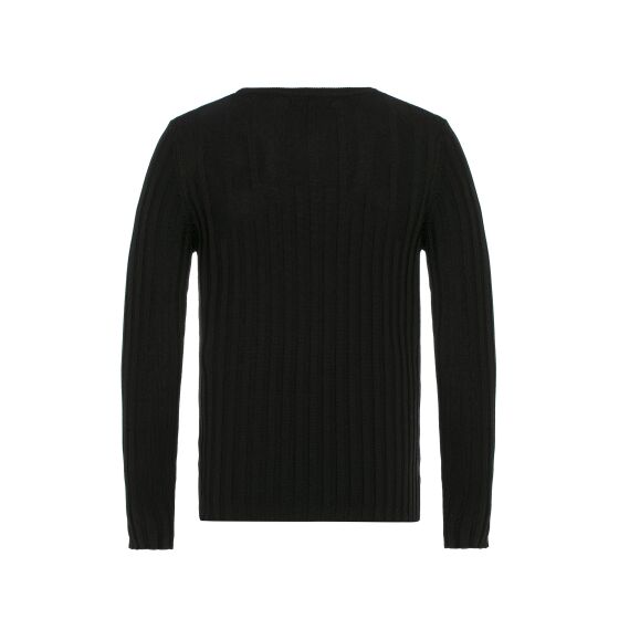 Red Bridge Mens Knit Jumper Jumper Slim-Fit Up and Down Black XXL