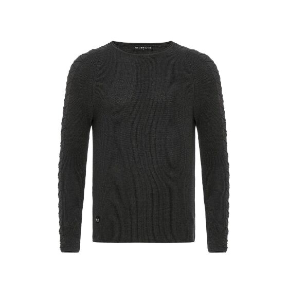 Red Bridge Mens Knit Jumper Jumper Slim-Fit Cross lines