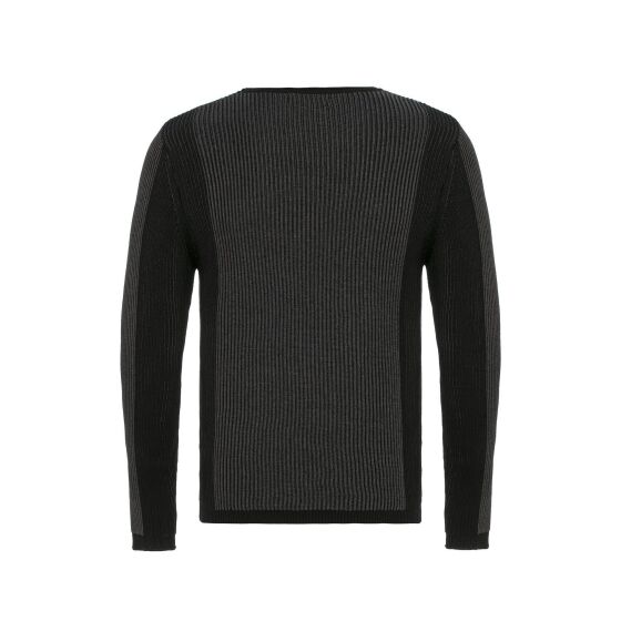 Red Bridge Mens Knit Jumper Jumper Slim-Fit Two-Tone Ribbed