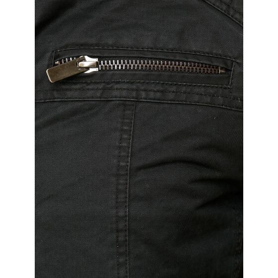 Red Bridge Mens jacket between-seasons biker jacket quilted black