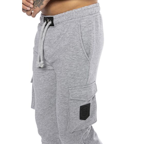 Red Bridge Herren Cargo Jogginghose Hose Sweat-Pants Premium Silver-Skull