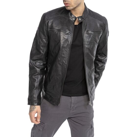 Red Bridge mens leather jacket jacket real leather clean...