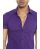 Red Bridge Mens Basic Design Slim Fit short-sleeved shirt purple