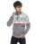 Red Bridge Mens knit sweater Norwegian sweater slim-fit stand-up collar Big Star Grey S
