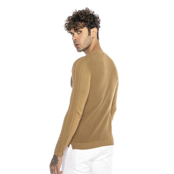 Red Bridge Herren Strickpullover Pullover Slim-Fit Vein