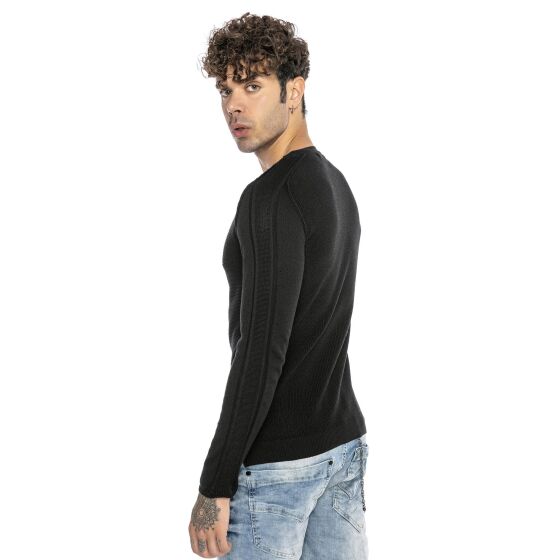 Red Bridge Herren Strickpullover Pullover Slim-Fit Vein