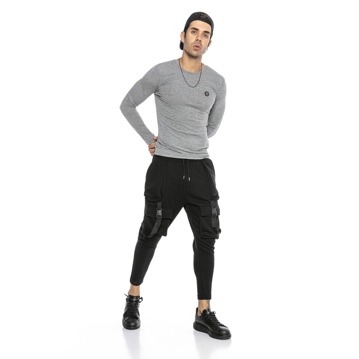 Hat and Beyond Mens Premium Joggers with Elastic Band