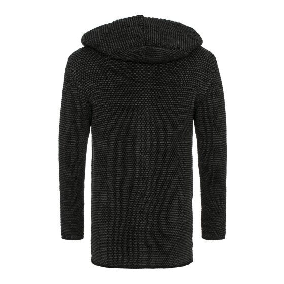 Red Bridge Mens Cardigan Hoodie Sweat Jacket Shield Anthracite XXL