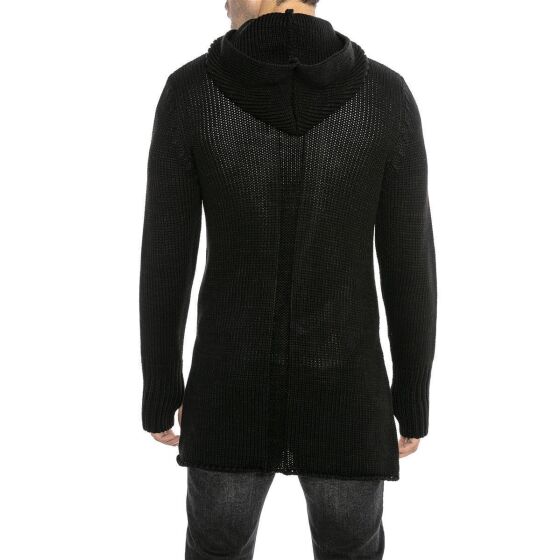 Red Bridge Mens Cardigan Hoodie Long Asymmetric Cut Cardigan