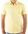 Red Bridge Mens Basic Design Slim Fit Short Sleeve Shirt Yellow M