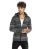 Red Bridge Mens cardigan with stand-up collar and hood Venom anthracite S
