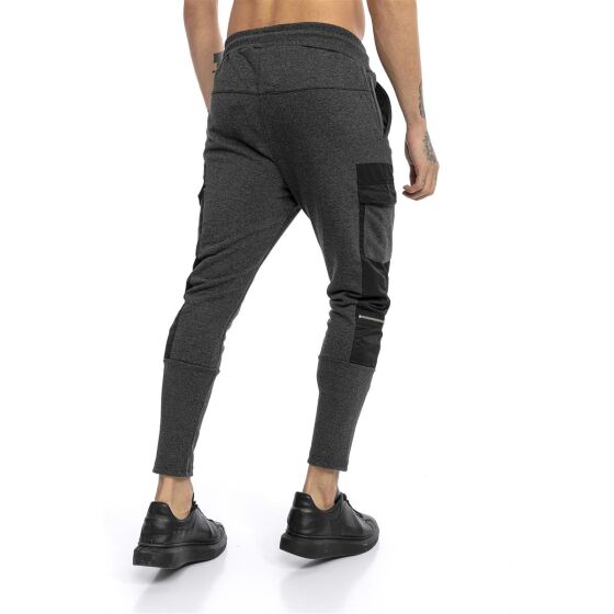 Red Bridge Herren Jogginghose Cargo Freizeit-Hose Sweat-Pants Material Mix