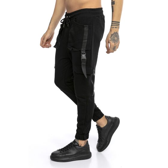 Red Bridge Herren Jogginghose Cargo Freizeit-Hose Sweat-Pants Connected