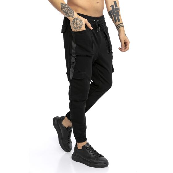 Red Bridge Herren Jogginghose Cargo Freizeit-Hose Sweat-Pants Connected