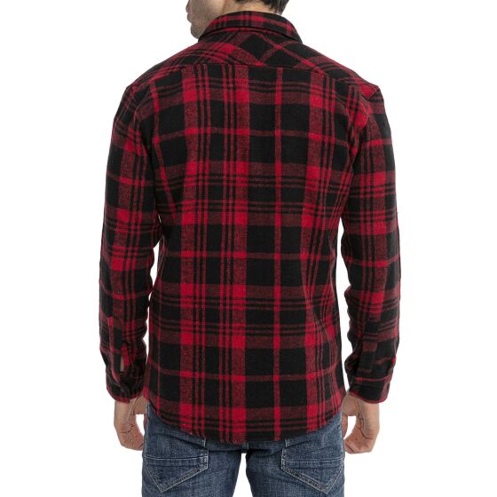 Red Bridge Mens Shirt Casual Plaid Shirts Modern Fit Long Sleeve Checked