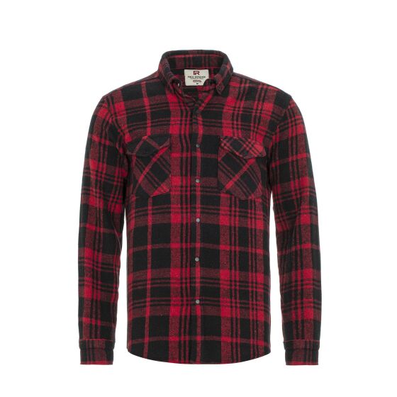 Red Bridge Mens Shirt Casual Plaid Shirts Modern Fit Long Sleeve Checked