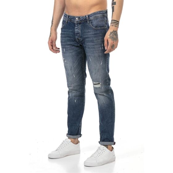 Red Bridge Mens Denim Pants Faded Destroyed