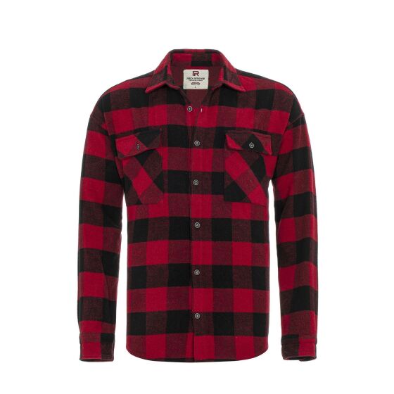 Red Bridge Mens Shirt Casual Plaid Shirts Modern Fit Long Sleeve Checked