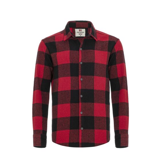 Red Bridge Mens Shirt Casual Plaid Shirts Modern Fit Long Sleeve Checked